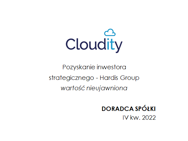 Cloudity-1 transakcje